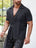 Chemise ample  pour homme, couleur unie,  et nœuds sur le côté