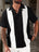 Ensemble Chemise décontractée à simple boutonnage et manches courtes et short .